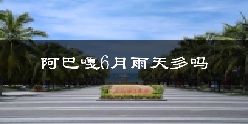 阿巴嘎6月雨天多吗?