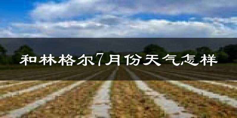 和林格尔7月份天气怎样?和林格尔七月热吗?