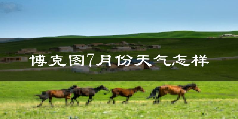 博克图7月份天气怎样?博克图七月热吗?