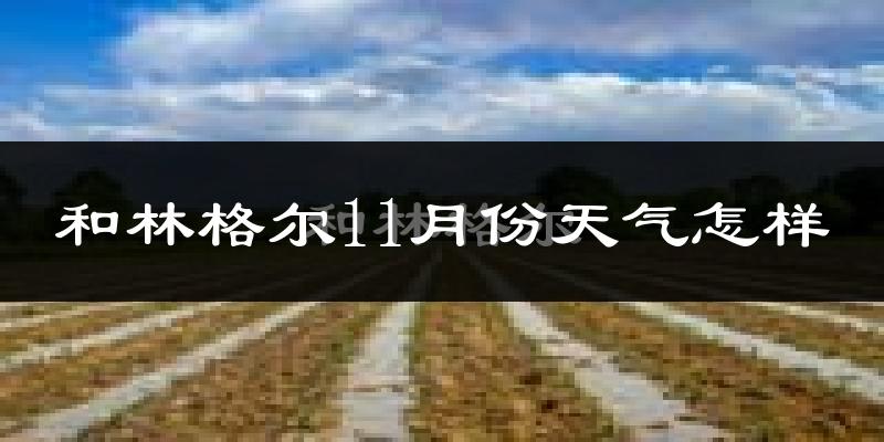 和林格尔11月份天气怎样?和林格尔十一月冷不冷?
