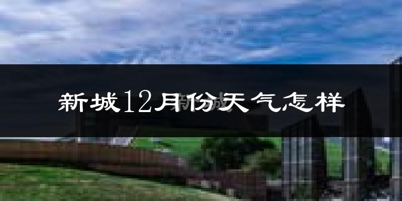 新城12月份天气怎样?新城十二月冷不冷?