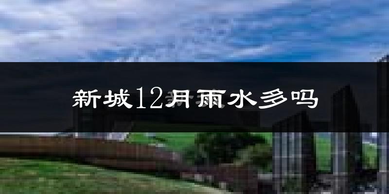 新城12月雨水多吗?
