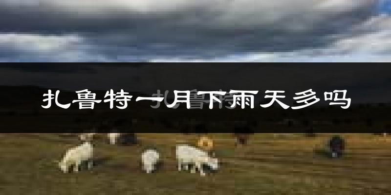 扎鲁特一月下雨天多吗?扎鲁特1月份降雨量多少?