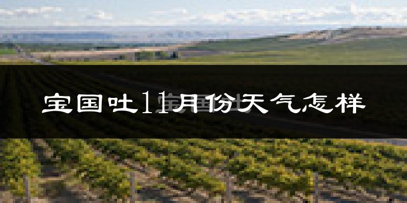 宝国吐11月份天气怎样?宝国吐十一月冷不冷?