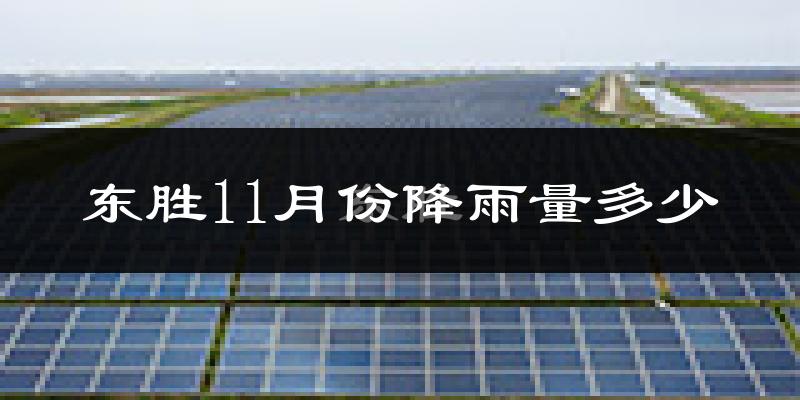 东胜11月份降雨量多少?东胜十一月下雨多吗?