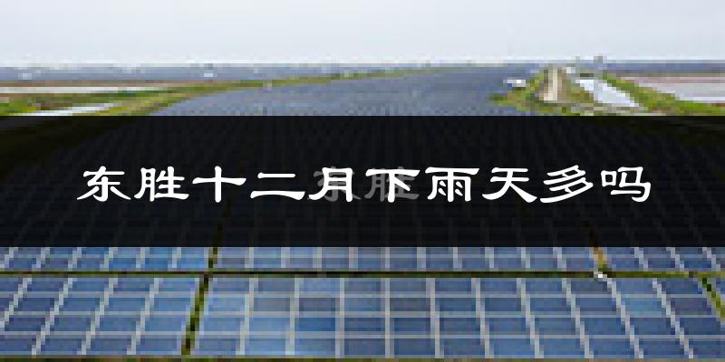 东胜十二月下雨天多吗?东胜12月份降雨量多少?