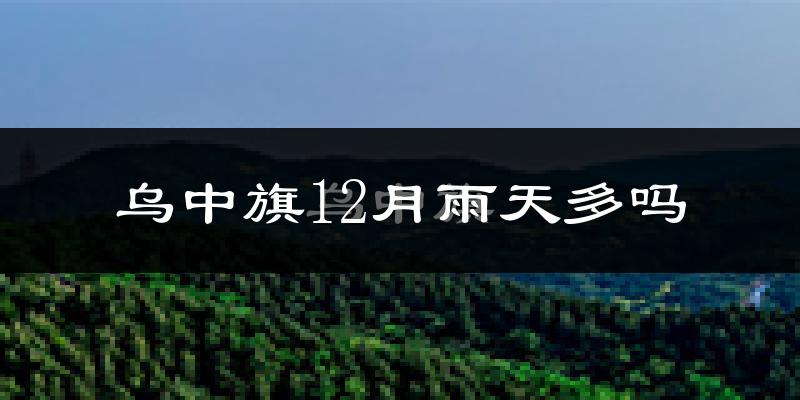 乌中旗12月雨天多吗?