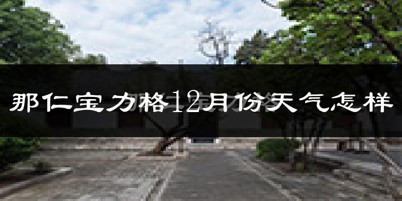 那仁宝力格12月份天气怎样?那仁宝力格十二月冷吗?