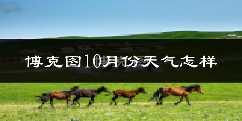 博克图10月份天气怎样?博克图十月冷不冷?