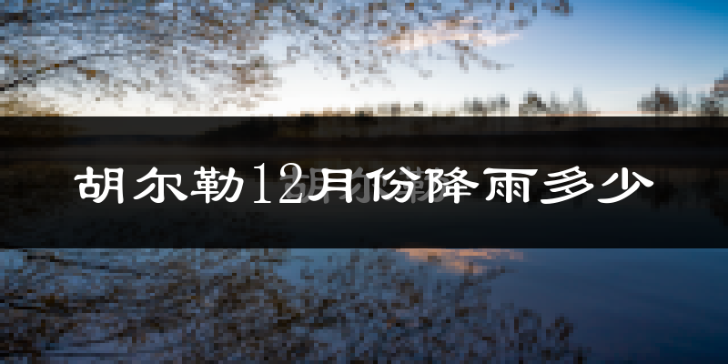 胡尔勒12月份降雨多少?