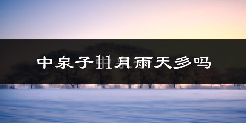 中泉子11月雨天多吗?