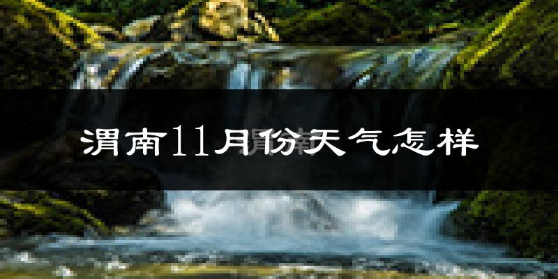 渭南11月份天气怎样?渭南十一月冷吗?