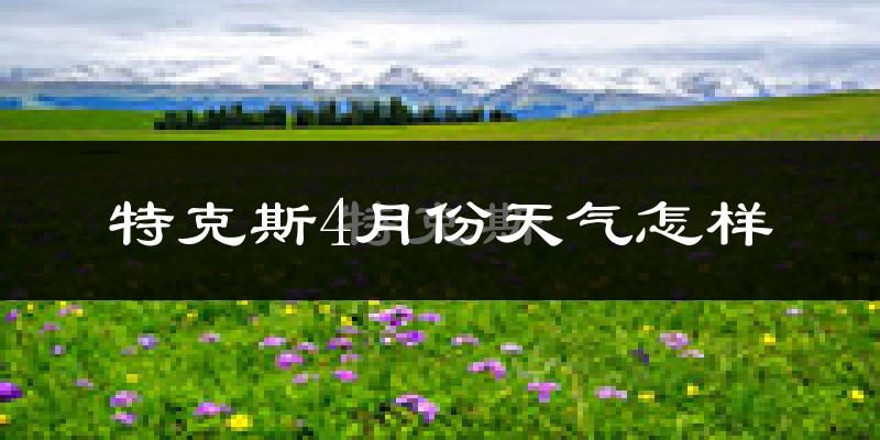 特克斯县4月份天气如何?冷吗?