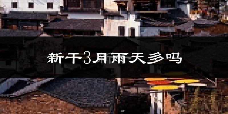 新干3月雨天多吗?