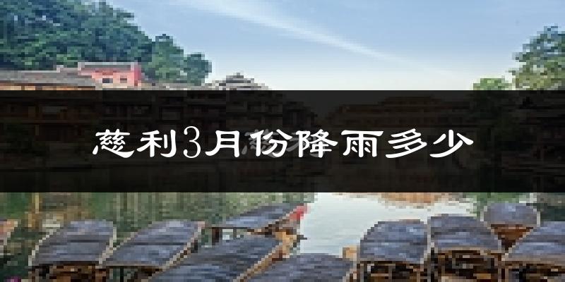 慈利3月份降雨多少?