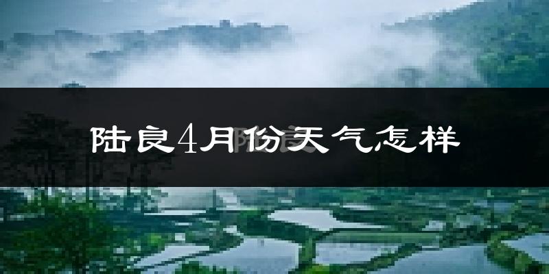 陆良县4月份天气如何?冷热情况怎么样?