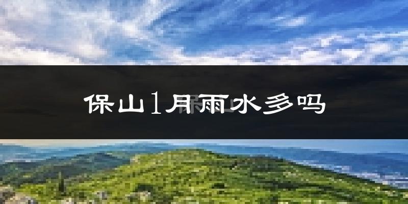 保山1月雨水多吗?