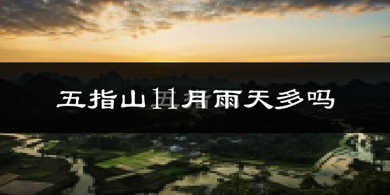 五指山11月雨天多吗?